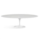 Saarinen Tulip oval table with white lacquer wooden top 235-244cm