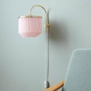 Fringe wall lamp pale pink