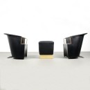 Paolo Riva armchairs and stool