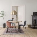 Contemporary design Danish round dining table. 