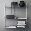 Wall mounded open shelves Fari grey s