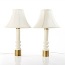 A pair of vintage Scandinavian table lamps