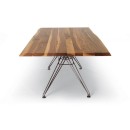 Sander dining table with rectangular shape wooden top 250cm