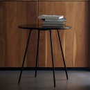 Contemporary Danish side table in black