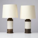 1960s pair of Bitossi table lamps for Bergborms
