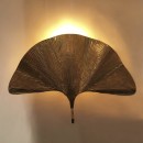 Ginkgo Leaf wall lamps brass