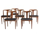 6 Danish vintage “Juliane” dining chairs