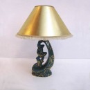 50s french ceramic table lamp